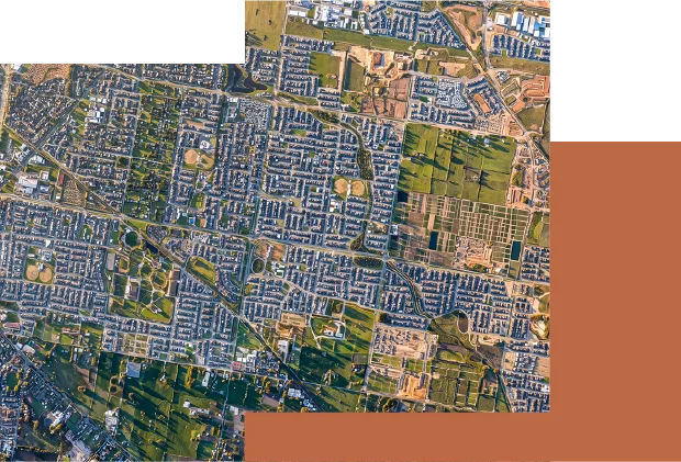 Aerial view of Clyde North suburb